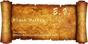 Black Vulfia névjegykártya